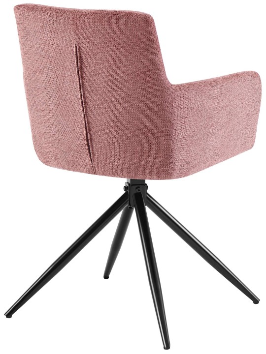 Set van 2 eetkamerstoelen Jonah stof, robijnrood