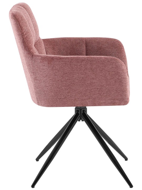 Set van 2 eetkamerstoelen Jonah stof, robijnrood