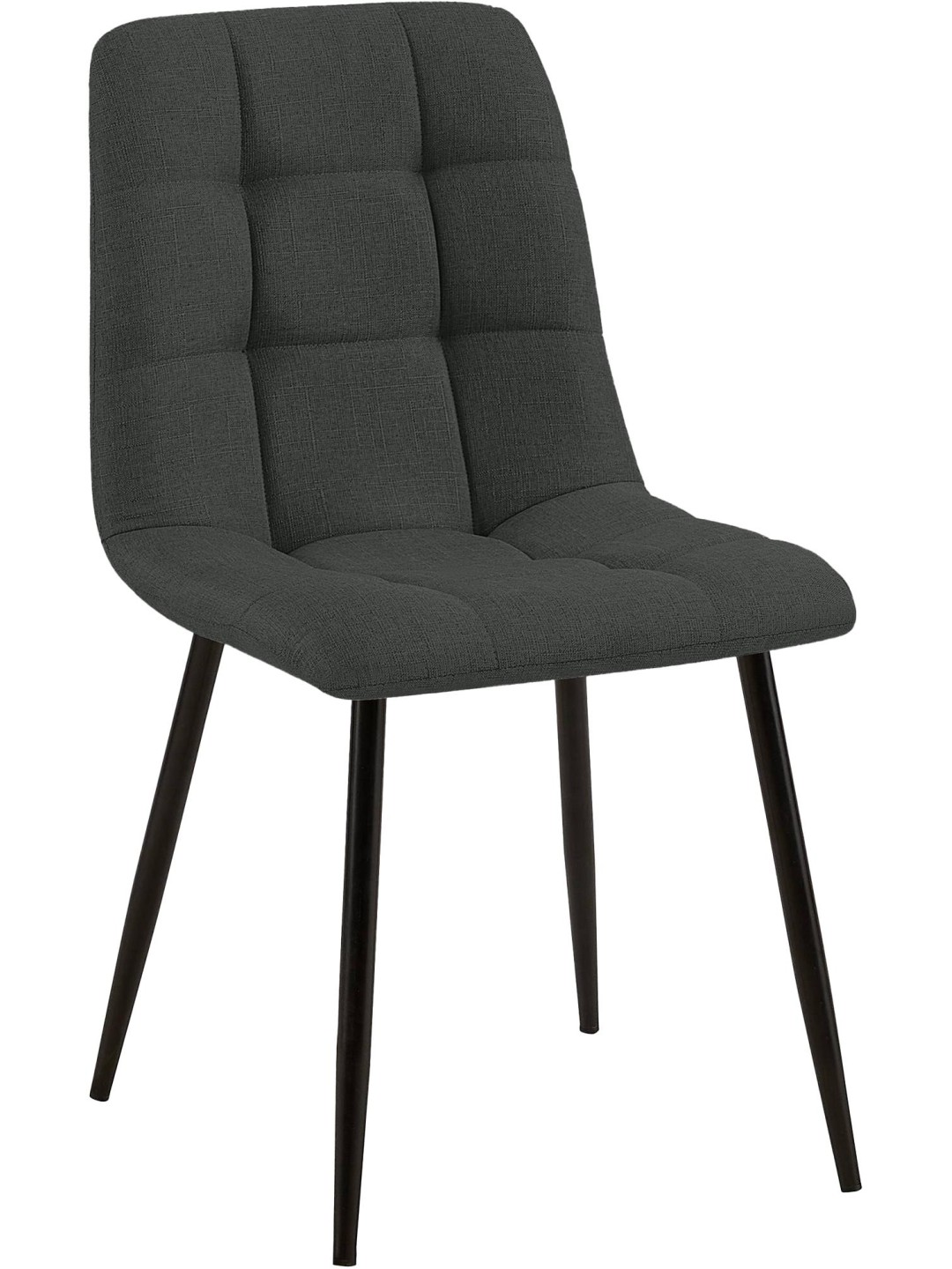 Eetkamerstoel Tilde stof, donkergrijs
