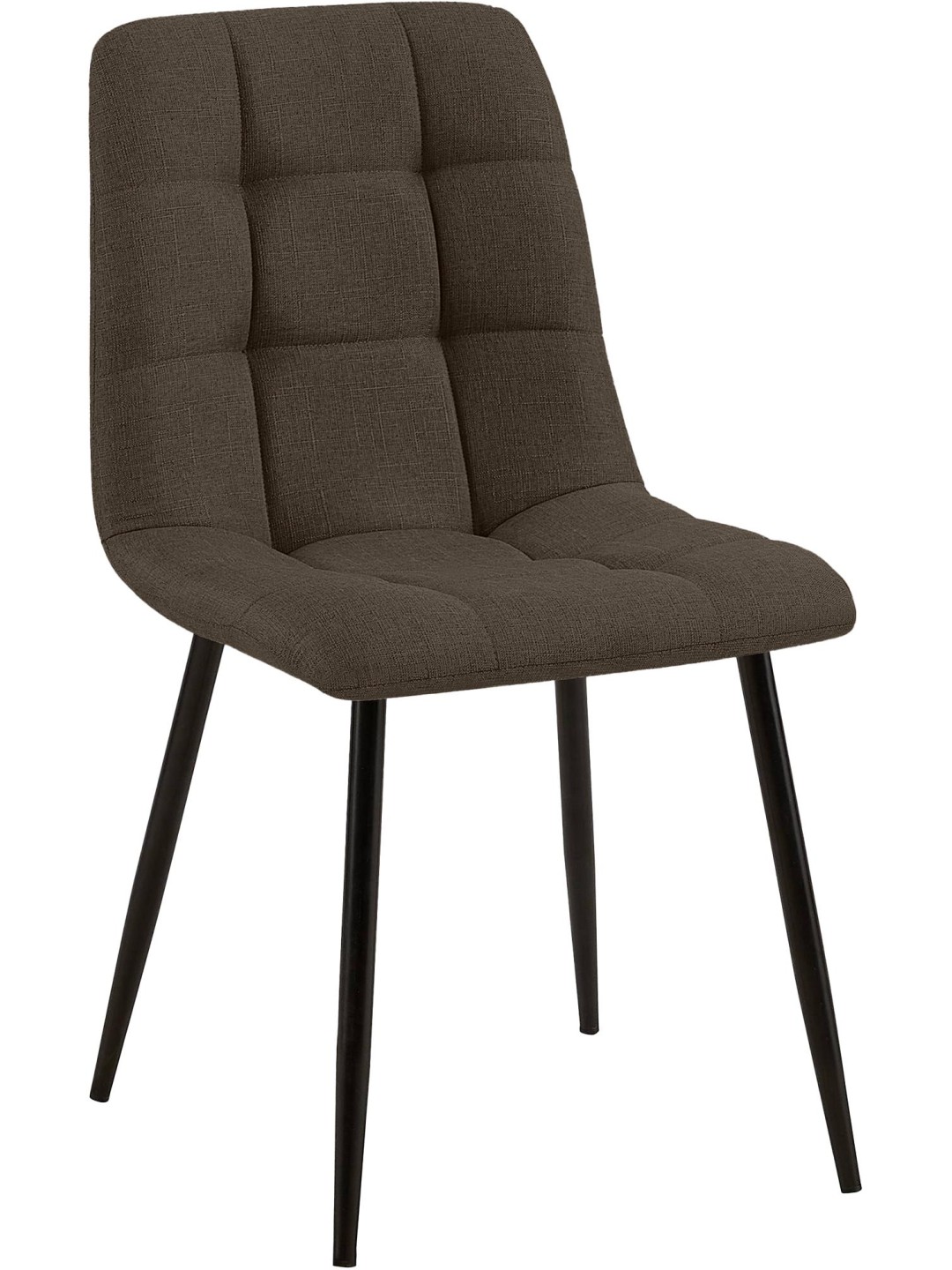 Eetkamerstoel Tilde stof, bruin