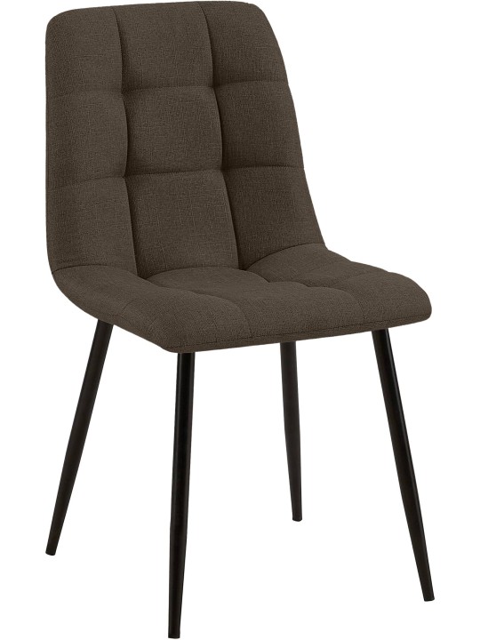 Eetkamerstoel Tilde stof, bruin