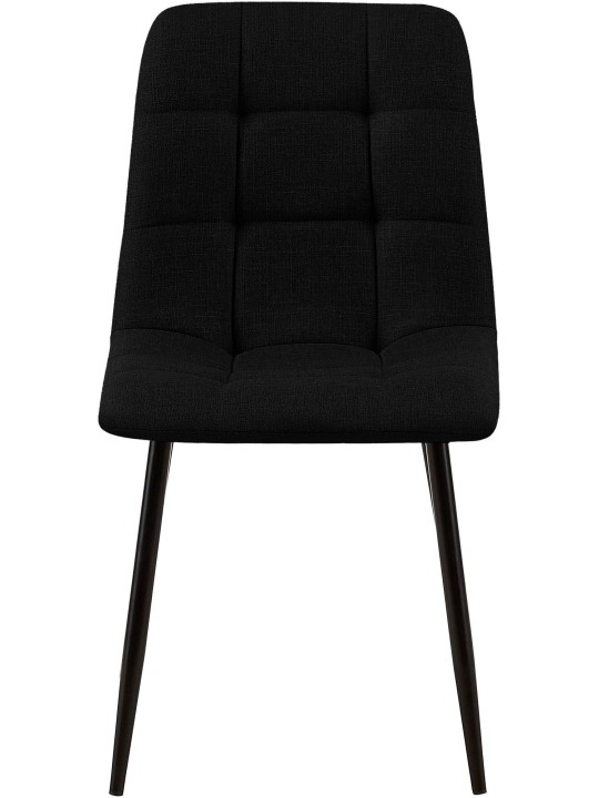 Set van 2 eetkamerstoelen Tilde stof, zwart Set van 2 eetkamerstoelen Tilde stof, zwart