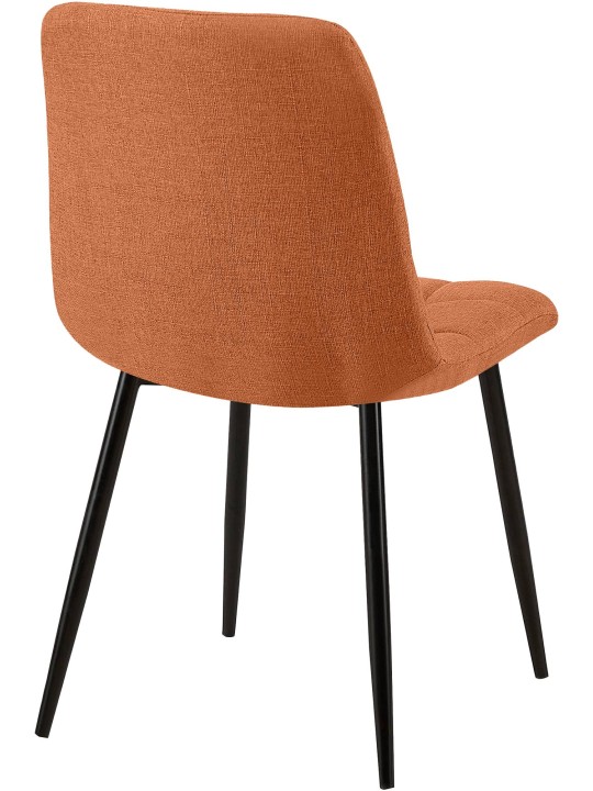 Set van 2 eetkamerstoelen Tilde stof, oranje Set van 2 eetkamerstoelen Tilde stof, oranje
