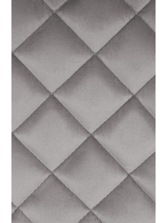 Set van 2 barkrukken Kasson fluweel, grijs Set van 2 barkrukken Kasson fluweel, grijs