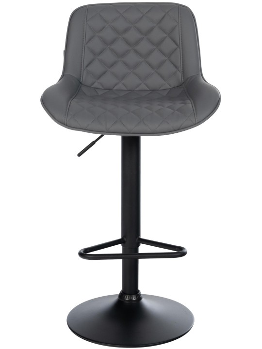 Set van 2 barkrukken Kasson kunstleer, grijs