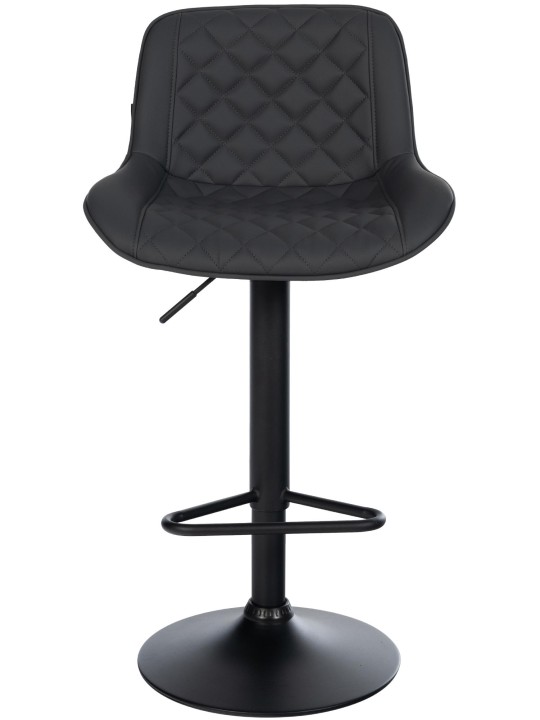 Set van 2 barkrukken Kasson kunstleer, zwart