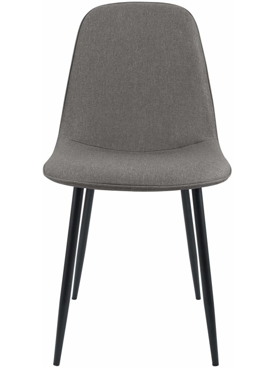 Eetkamerstoel Maryam stof, lichtgrijs