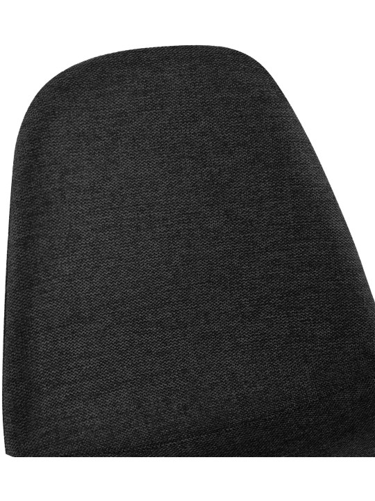 Eetkamerstoel Napier stof, zwart