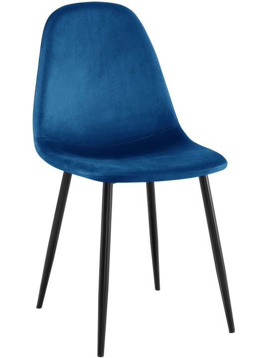 Napier fluwelen eetkamerstoel, blauw Napier fluwelen eetkamerstoel, blauw
