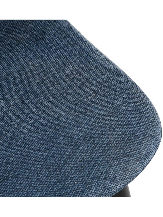 Eetkamerstoel Napier stof, donkerblauw Eetkamerstoel Napier stof, donkerblauw