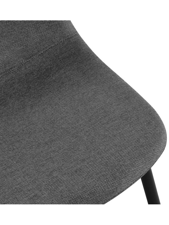 Set van 4 eetkamerstoelen Napier stof, grijs