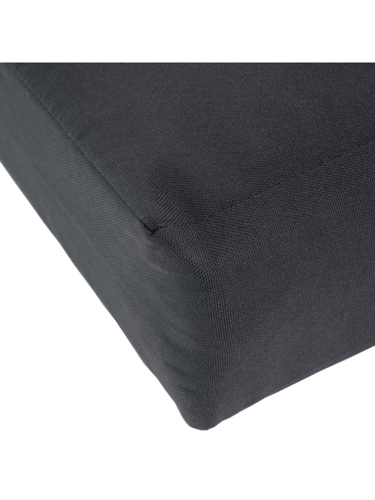 Joyce schommelbank met zitkussen 120 cm + teak, donkergrijs