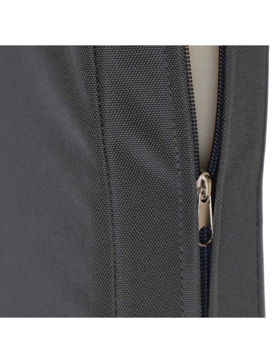 Teakhouten bank Jackson met zitkussen 150 cm + teakhout, donkergrijs