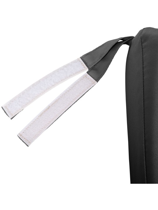 Teakhouten bank Jackson met zitkussen 240 cm + teakhout, donkergrijs