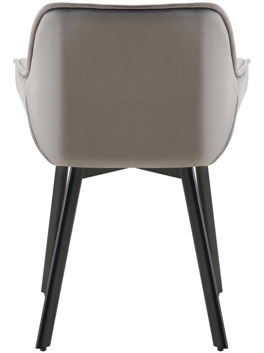 Set van 2 eetkamerstoelen Antigo fluweel, donkergrijs Set van 2 eetkamerstoelen Antigo fluweel, donkergrijs