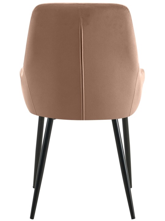 Set van 2 eetkamerstoelen Elmira fluweel, bruin Set van 2 eetkamerstoelen Elmira fluweel, bruin