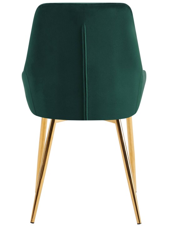 Set van 2 eetkamerstoelen Elmira fluweel goud, groen