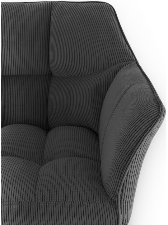 Barkruk Damaso B Cord, donkergrijs Barkruk Damaso B Cord, donkergrijs