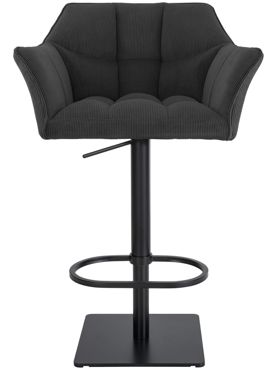 Barkruk Damaso B Cord, donkergrijs