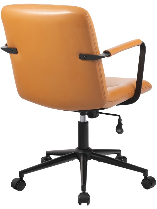 Bureaustoel Hilda echt leer, bruin