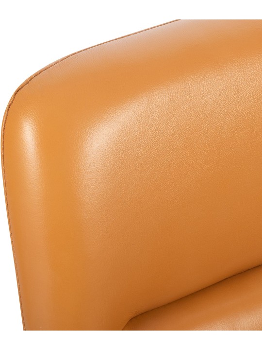 Bureaustoel Hilda echt leer, bruin