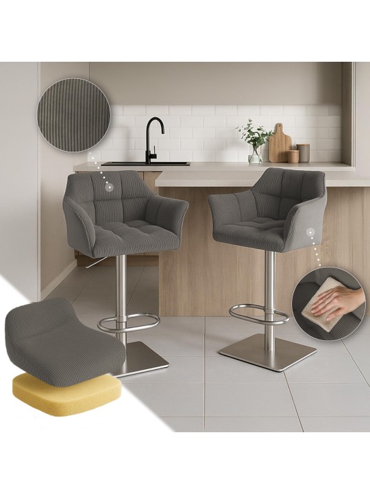 Barkruk Damaso E Cord, taupe