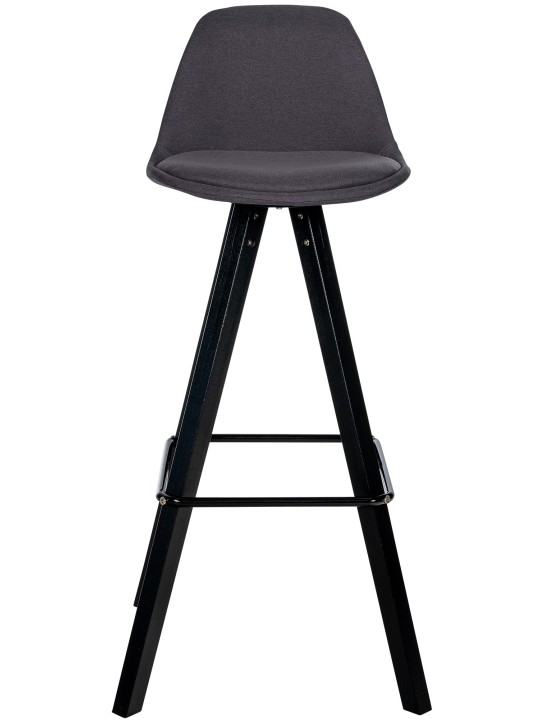 Set van 2 barkrukken Corbin stof vierkant, donkergrijs Set van 2 barkrukken Corbin stof vierkant, donkergrijs