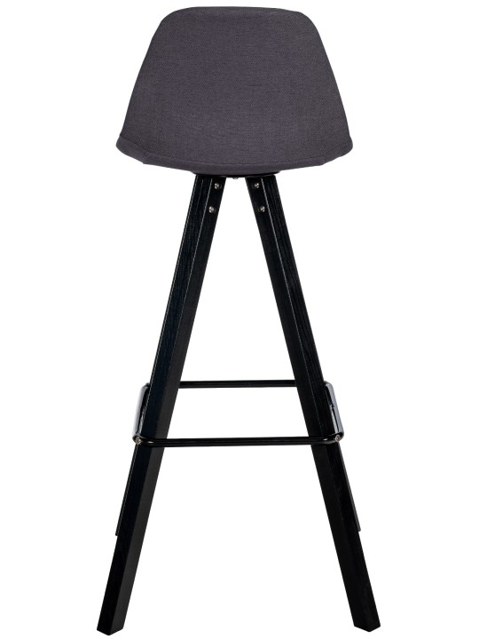 Set van 2 barkrukken Corbin stof vierkant, donkergrijs Set van 2 barkrukken Corbin stof vierkant, donkergrijs