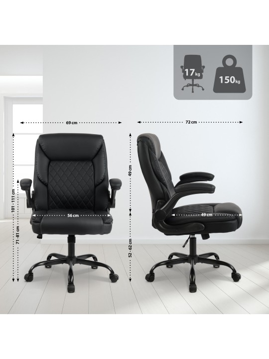 Bureaustoel Medfield kunstleer, zwart Bureaustoel Medfield kunstleer, zwart