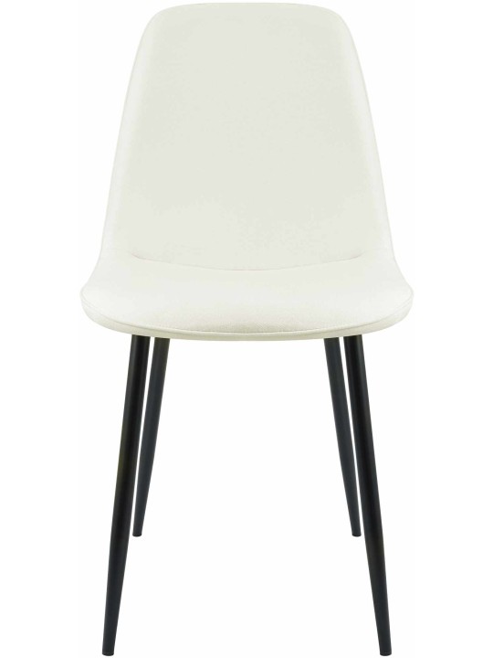 Set van 2 eetkamerstoelen Maryam stof, crème