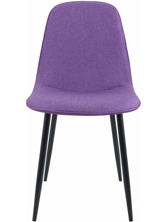 Set van 2 eetkamerstoelen Maryam stof, lila