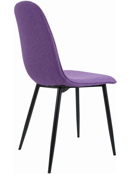 Set van 2 eetkamerstoelen Maryam stof, lila