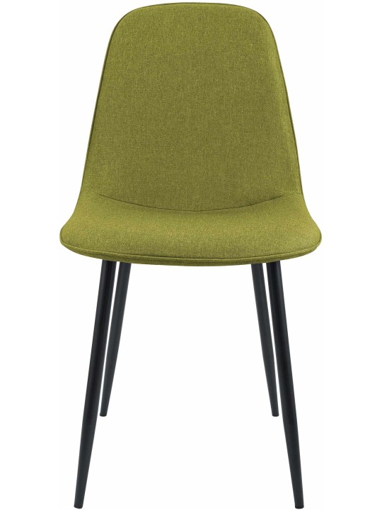 Set van 2 eetkamerstoelen Maryam stof, groen