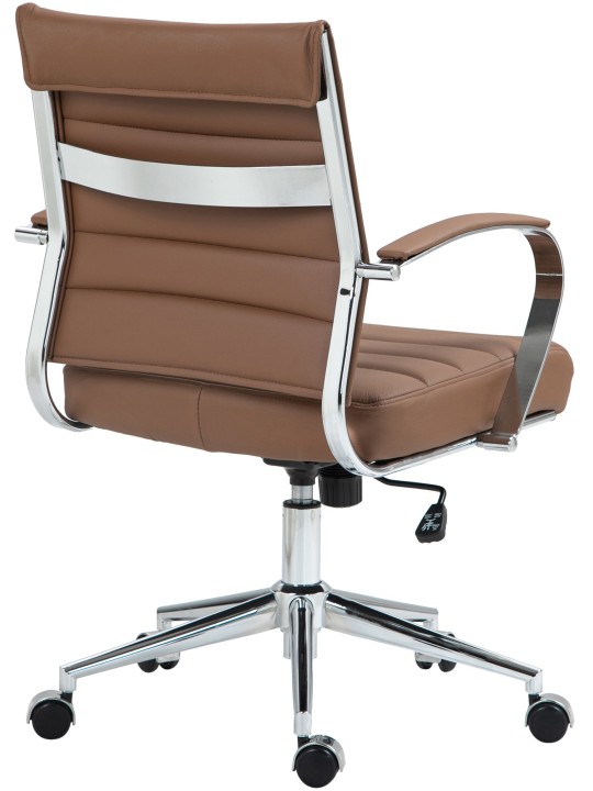 Bureaustoel Oakland echt leer, lichtbruin