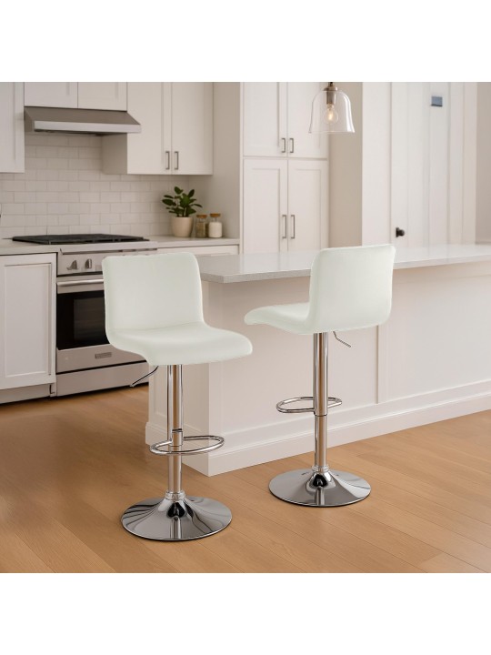 Barkruk Hoover fluweel C, crème