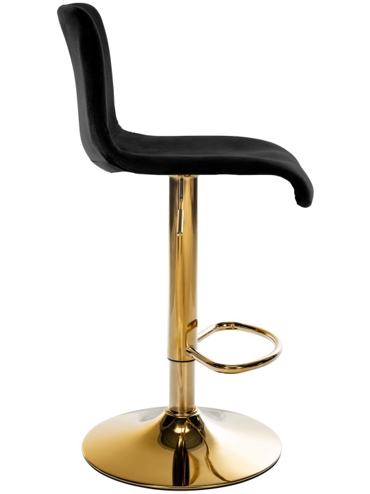 Barkruk Hoover fluweel G, zwart