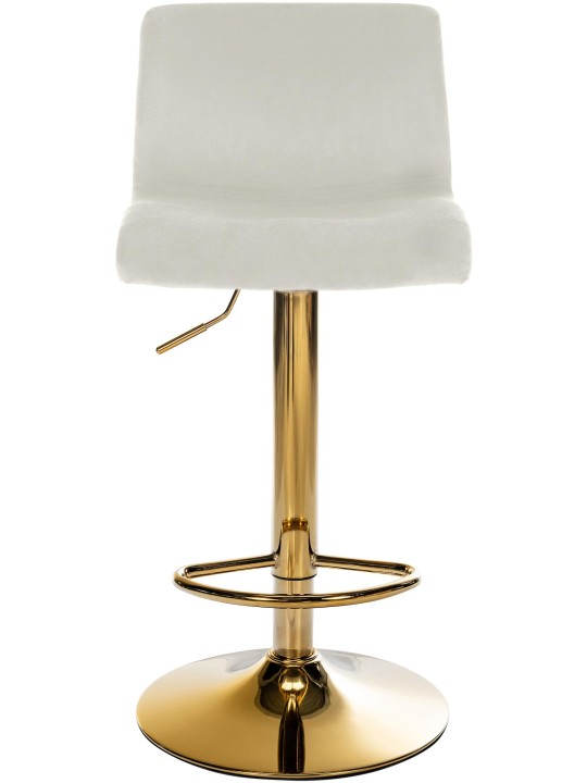 Barkruk Hoover fluweel G, crème