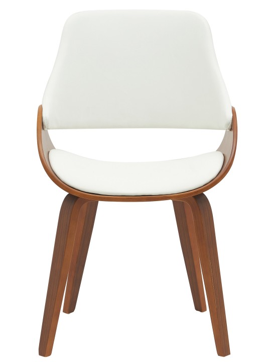 Set van 2 eetkamerstoelen Vangale, walnoot/wit Set van 2 eetkamerstoelen Vangale, walnoot/wit