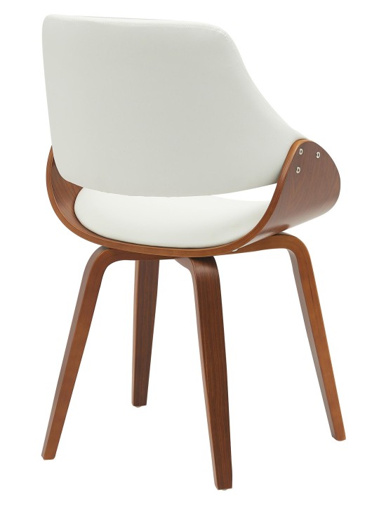 Set van 2 eetkamerstoelen Vangale, walnoot/wit Set van 2 eetkamerstoelen Vangale, walnoot/wit