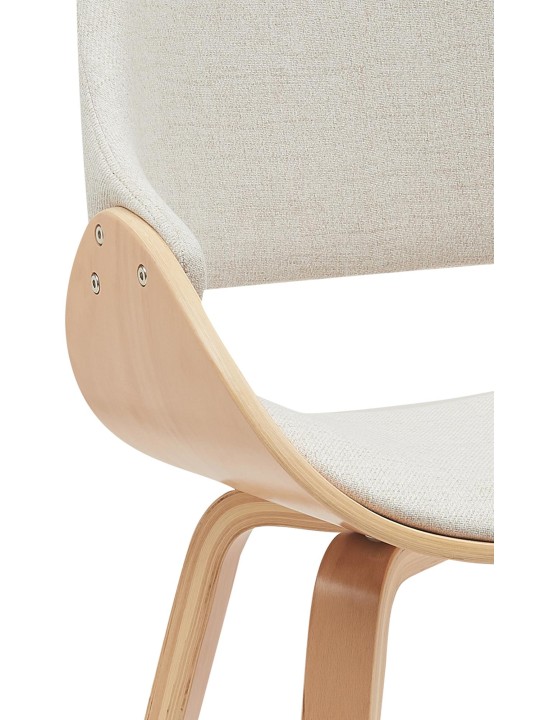 Set van 2 eetkamerstoelen Vangale, naturel/crème Set van 2 eetkamerstoelen Vangale, naturel/crème