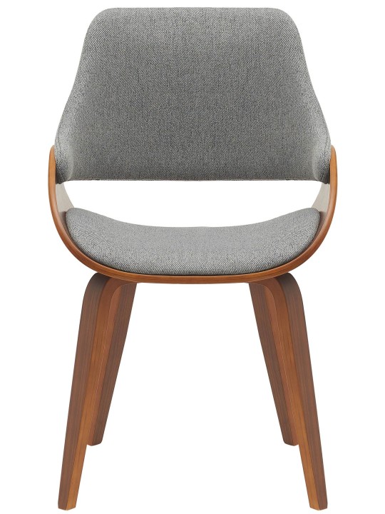 Set van 2 eetkamerstoelen Vangale, walnoot/donkergrijs Set van 2 eetkamerstoelen Vangale, walnoot/donkergrijs