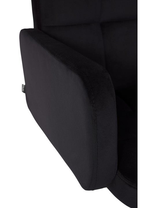 Set van 2 barkrukken Los Angeles fluweel, zwart