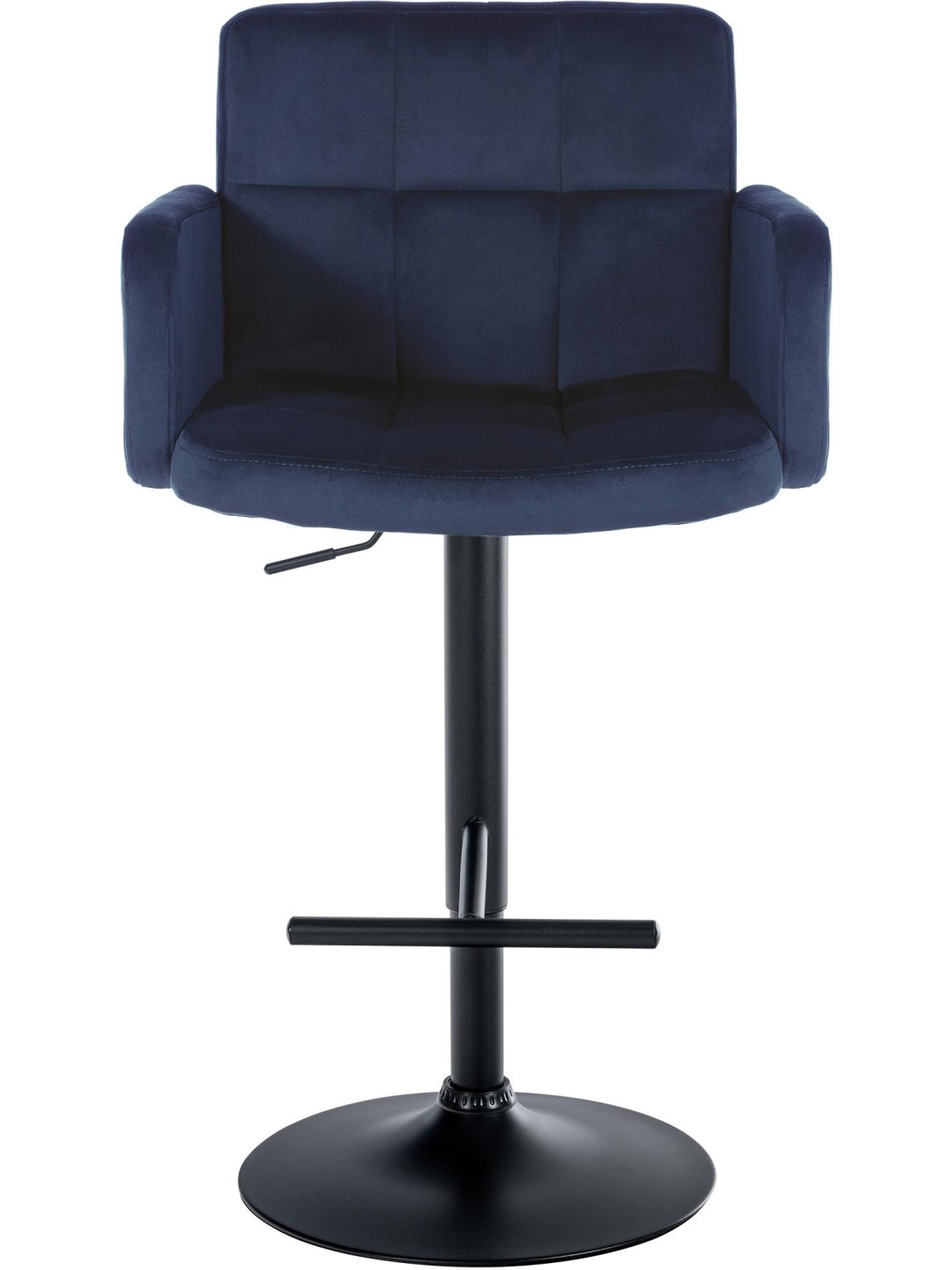 Set van 2 barkrukken Los Angeles fluweel, blauw