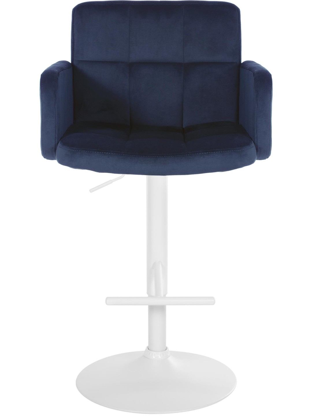 Set van 2 barkrukken Los Angeles fluweel, blauw