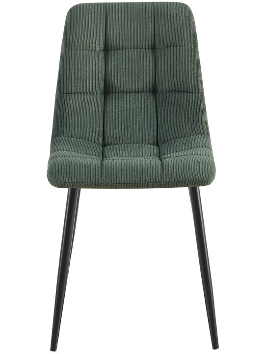 Set van 2 eetkamerstoelen Antibes Cord, groen Set van 2 eetkamerstoelen Antibes Cord, groen