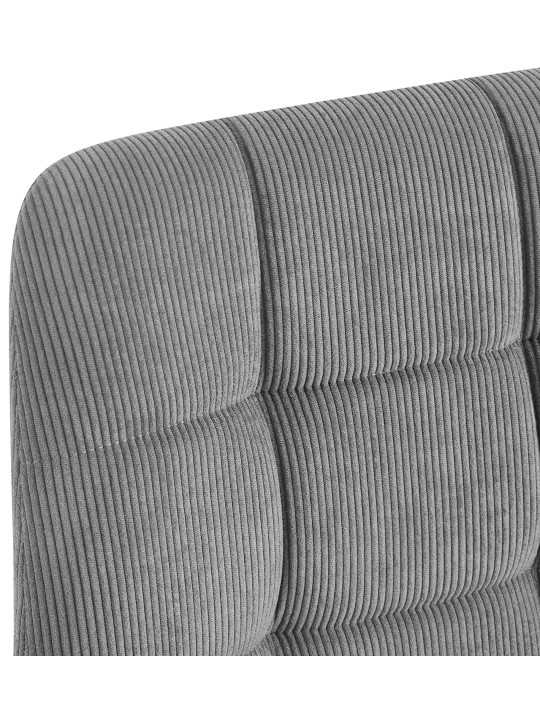 Set van 2 eetkamerstoelen Antibes Cord, grijs