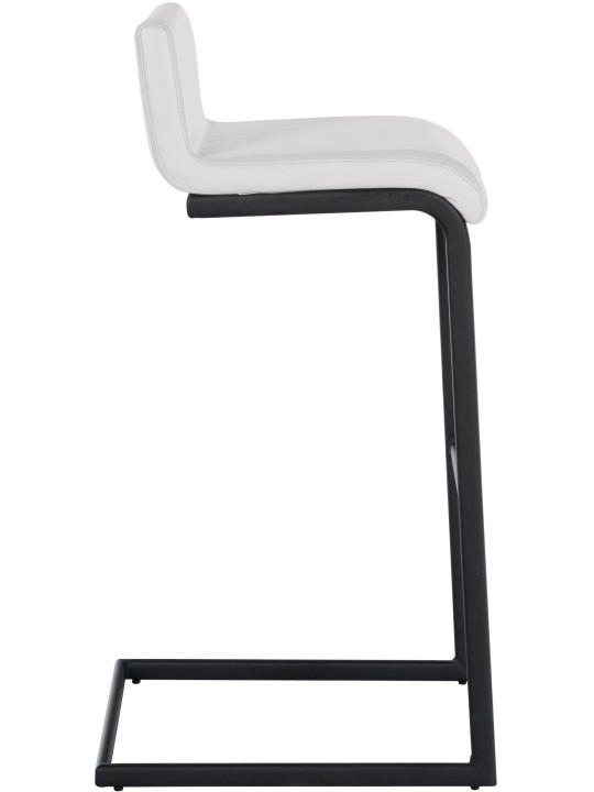 Set van 2 barkrukken Newport B kunstleer, wit