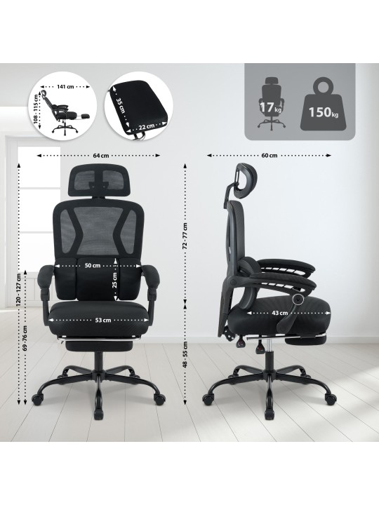 Bureaustoel Liberton, zwart Bureaustoel Liberton, zwart