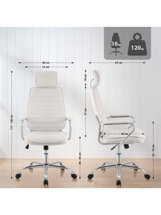 Bureaustoel Rako stof, beige Bureaustoel Rako stof, beige