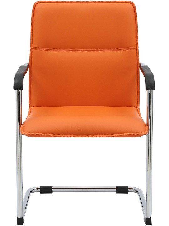 Set van 2 bezoekersstoelen Seattle, oranje Set van 2 bezoekersstoelen Seattle, oranje